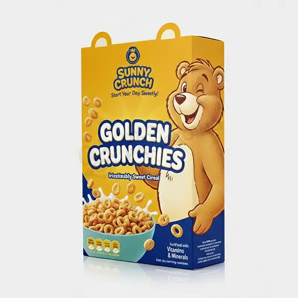 cereal with bear on box